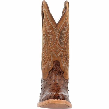 Durango Men's PRCA Collection Full-Quill Ostrich Western Boot, KANGO TOBACCO/RUST, M, Size 10 DDB0463